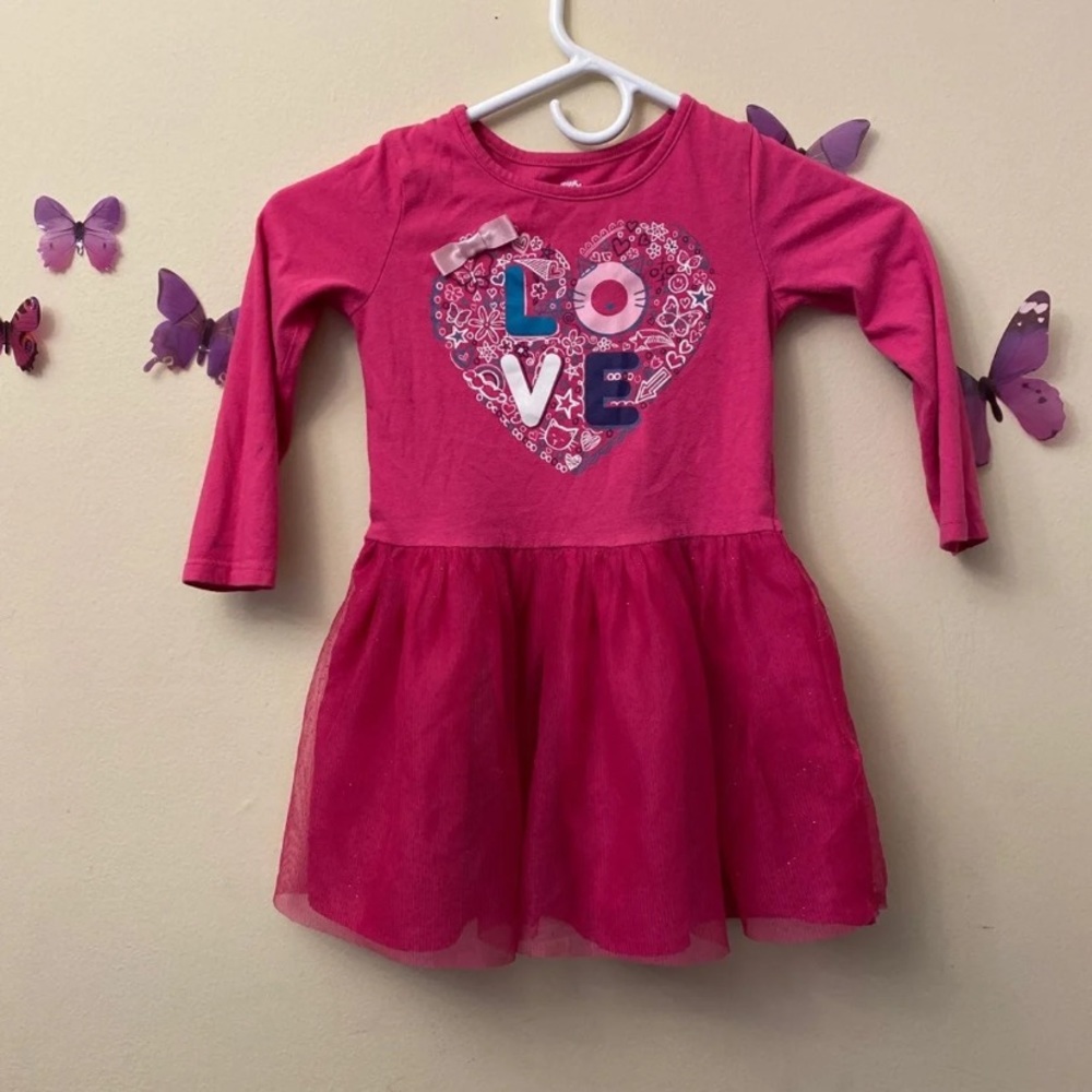 Love long sleeve girls dress